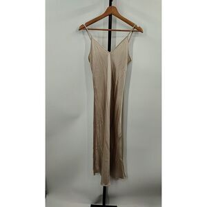 Quince Taupe Midi Dress
